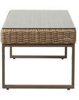 LOOMLAN Outdoor - Milan 49" Rectangular Cocktail Table Made In USA Lloyd Flanders - Outdoor Coffee Tables