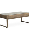 LOOMLAN Outdoor - Milan 49" Rectangular Cocktail Table Made In USA Lloyd Flanders - Outdoor Coffee Tables