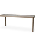 LOOMLAN Outdoor - Milan 87" Rectangular Umbrella Dining Table Made In USA - Outdoor Dining Tables