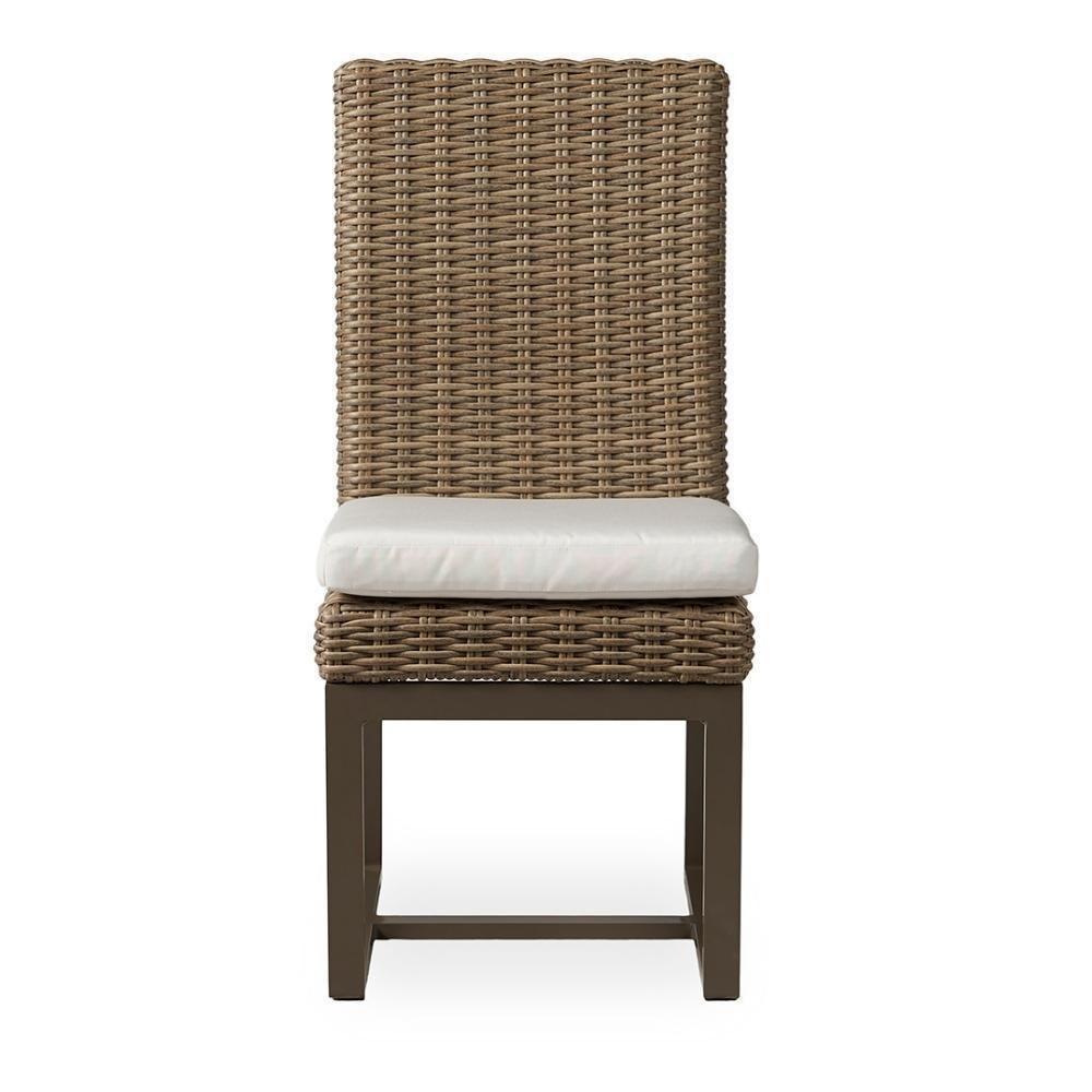 LOOMLAN Outdoor - Milan Armless Dining Chair Premium Wicker Furniture Made In USA - Outdoor Dining Chairs