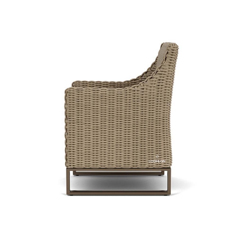 LOOMLAN Outdoor - Milan Dining Armchair Premium Wicker Furniture Made In USA - Outdoor Dining Chairs