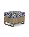 LOOMLAN Outdoor - Milan Ottoman Premium Wicker Furniture Made In USA Lloyd Flanders - Outdoor Ottomans