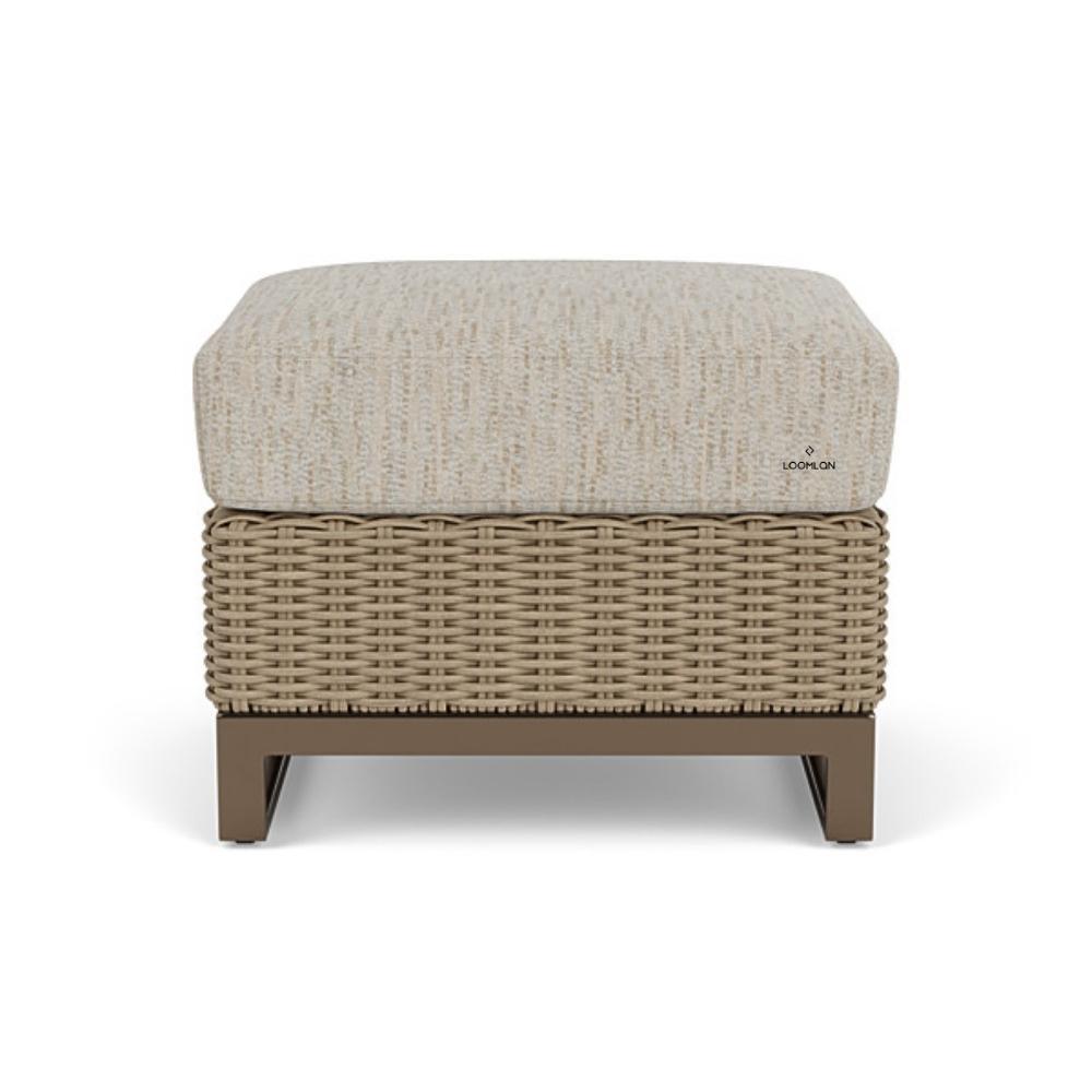 LOOMLAN Outdoor - Milan Outdoor Sunbrella Replacement Cushions For Ottoman - Outdoor Replacement Cushions