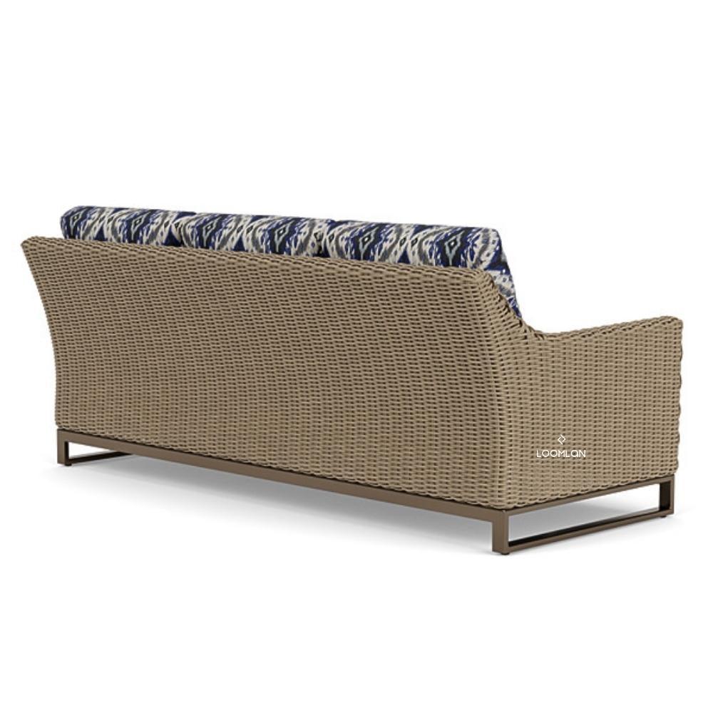 LOOMLAN Outdoor - Milan Sofa Premium Wicker Furniture Made In USA Lloyd Flanders - Outdoor Sofas &amp; Loveseats