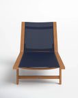 LOOMLAN Outdoor - Montauk Teak Outdoor Reclining Sunlounger with Wheels - Outdoor Cabanas & Loungers