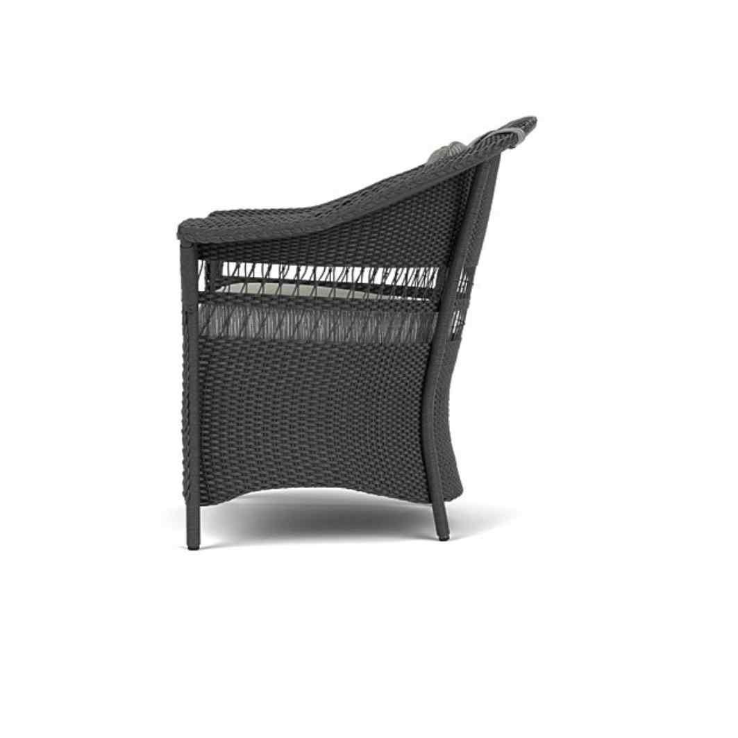 LOOMLAN Outdoor - Nantucket Dining Armchair Premium Wicker Furniture Lloyd Flanders - Outdoor Dining Chairs