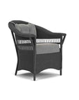 LOOMLAN Outdoor - Nantucket Dining Armchair Premium Wicker Furniture Lloyd Flanders - Outdoor Dining Chairs