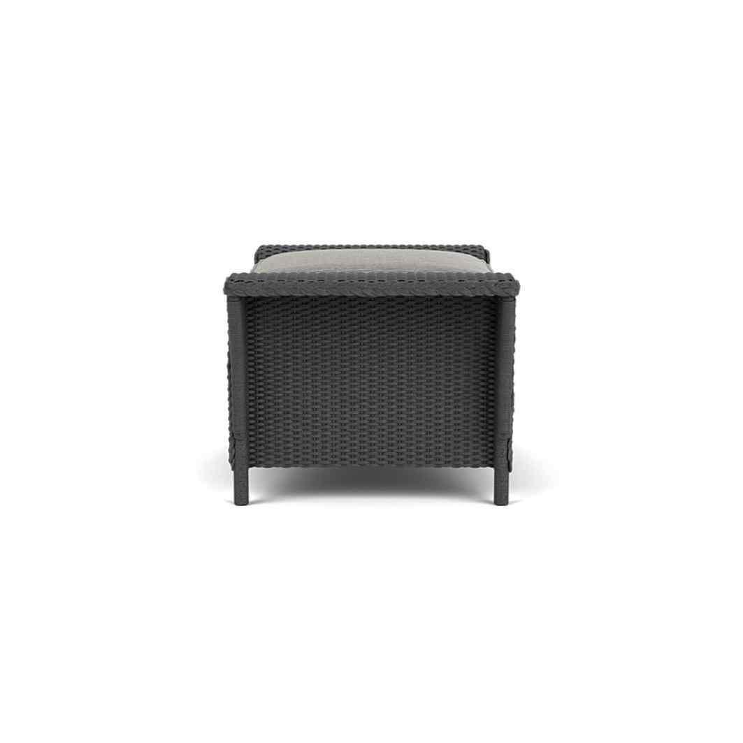 LOOMLAN Outdoor - Nantucket Large Ottoman Premium Wicker Furniture Lloyd Flanders - Outdoor Lounge Chairs