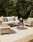 LOOMLAN Outdoor - Nantucket Ottoman Premium Wicker Furniture Lloyd Flanders - Outdoor Ottomans