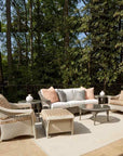 LOOMLAN Outdoor - Nantucket Ottoman Premium Wicker Furniture Lloyd Flanders - Outdoor Ottomans