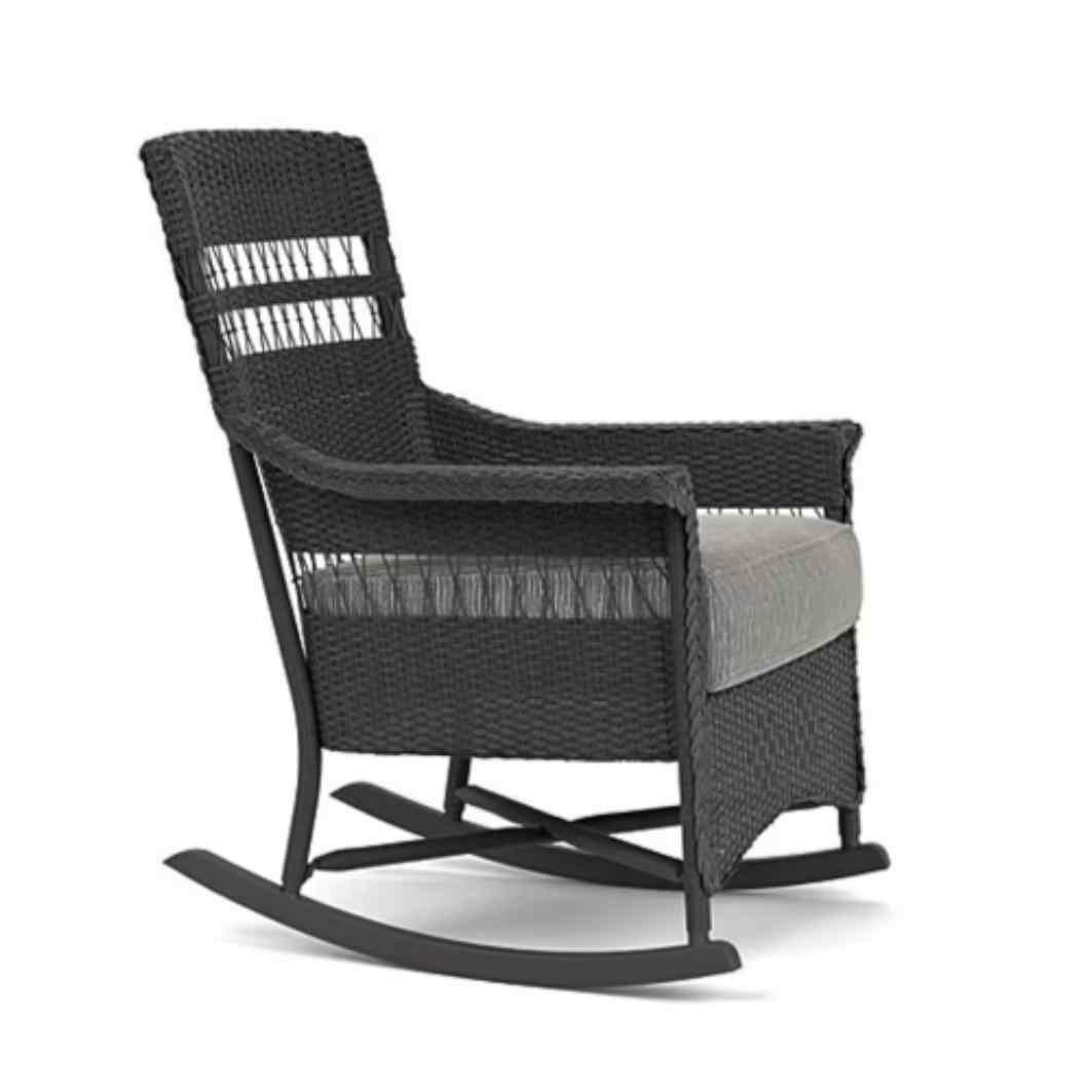 LOOMLAN Outdoor - Nantucket Porch Rocker Premium Wicker Furniture - Outdoor Lounge Chairs