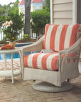 LOOMLAN Outdoor - Nantucket Swivel Glider Lounge Chair Premium Wicker Furniture - Outdoor Lounge Chairs