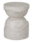 LOOMLAN Outdoor - Noah 18 in. Round Terrazzo Garden Stool - Outdoor Stools