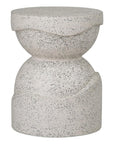 LOOMLAN Outdoor - Noah 18 in. Round Terrazzo Garden Stool - Outdoor Stools