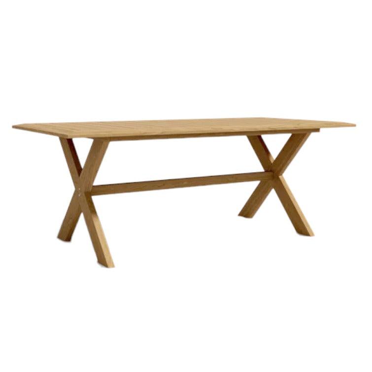 LOOMLAN Outdoor - Oakville Rectangular Outdoor Teak Dining Table - Outdoor Dining Tables