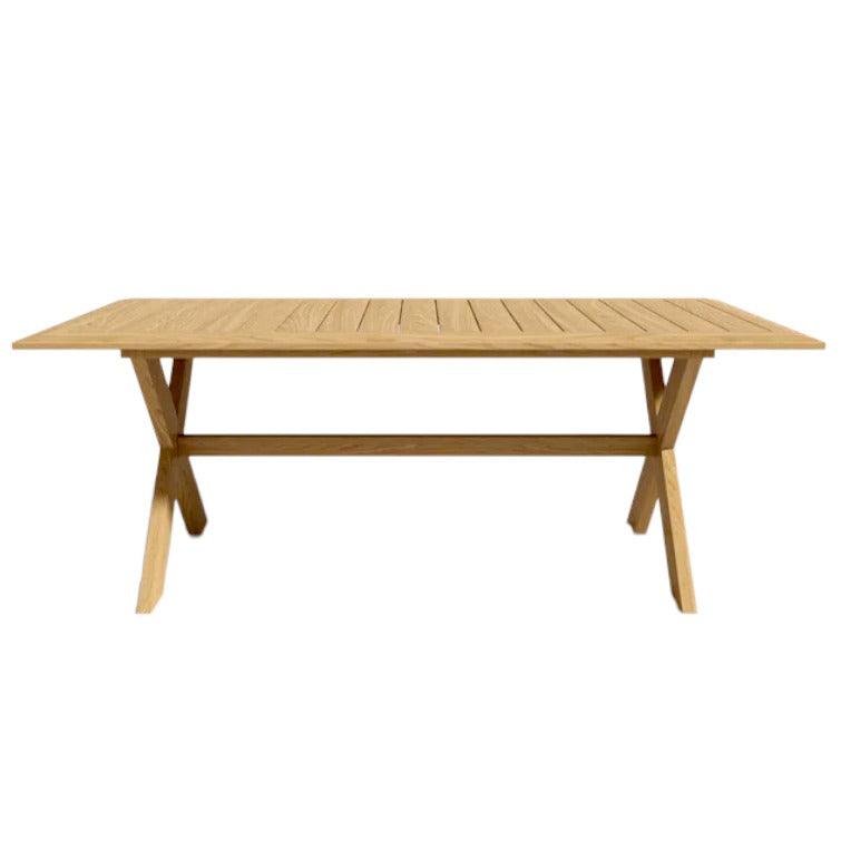 LOOMLAN Outdoor - Oakville Rectangular Outdoor Teak Dining Table - Outdoor Dining Tables