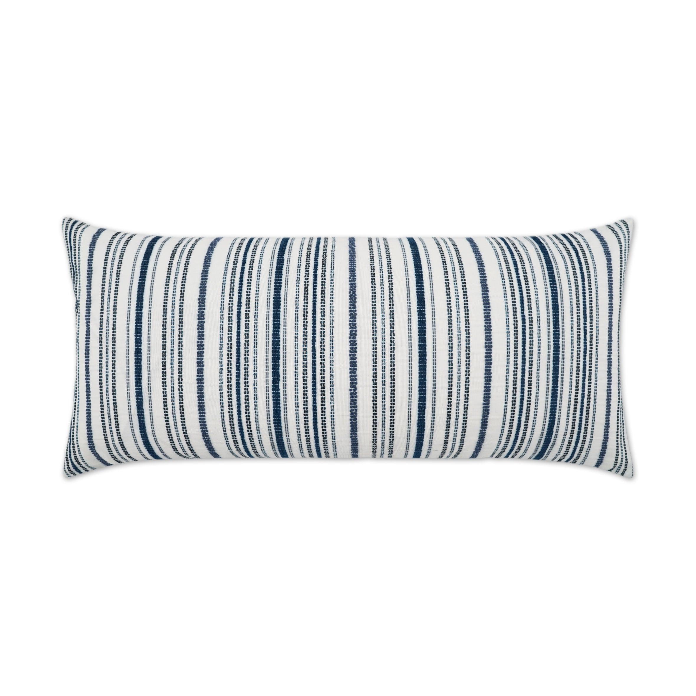 LOOMLAN Outdoor - Outdoor Accola Lumbar Pillow - Indigo - Outdoor Pillows