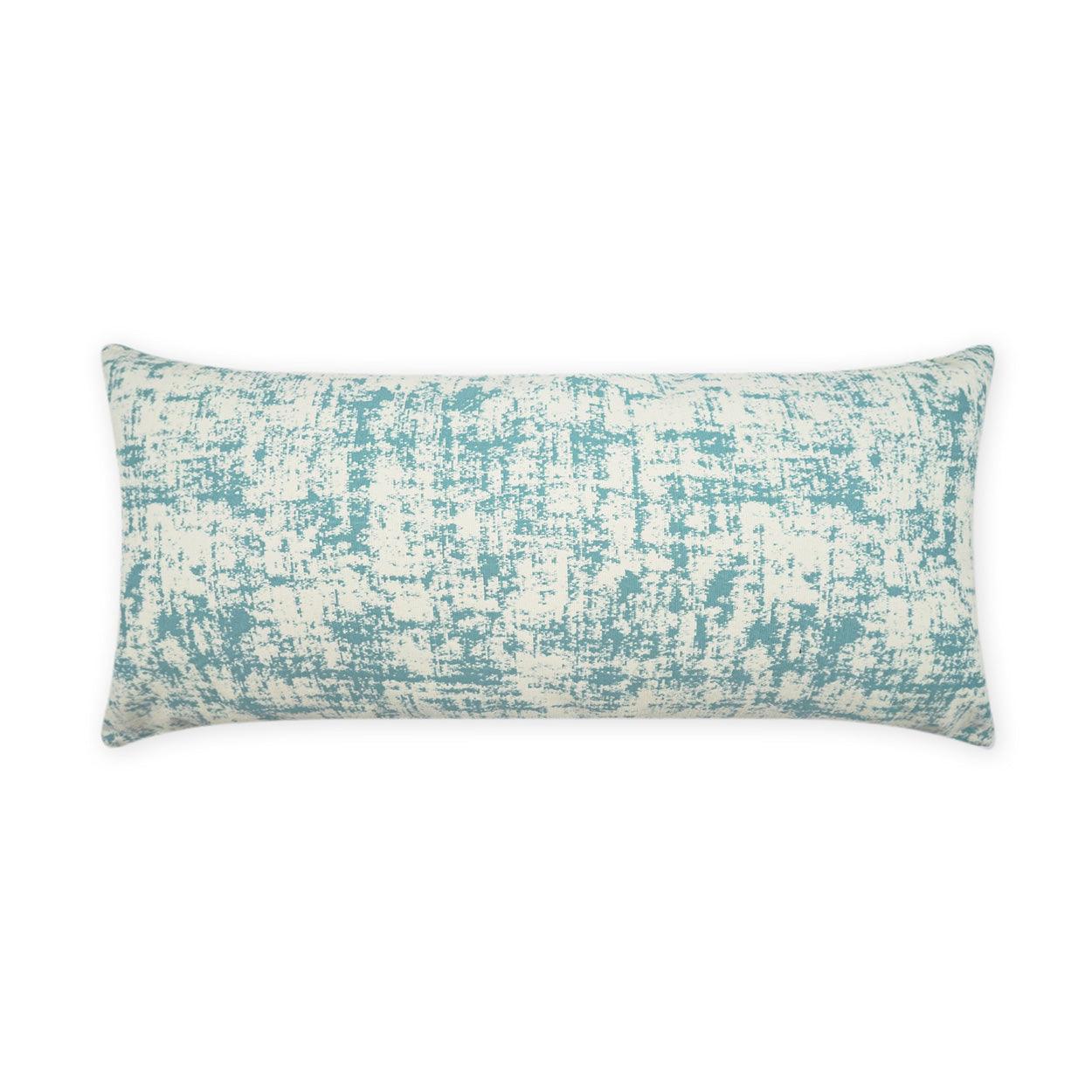 LOOMLAN Outdoor - Outdoor Bluff Lumbar Pillow - Aqua - Outdoor Pillows