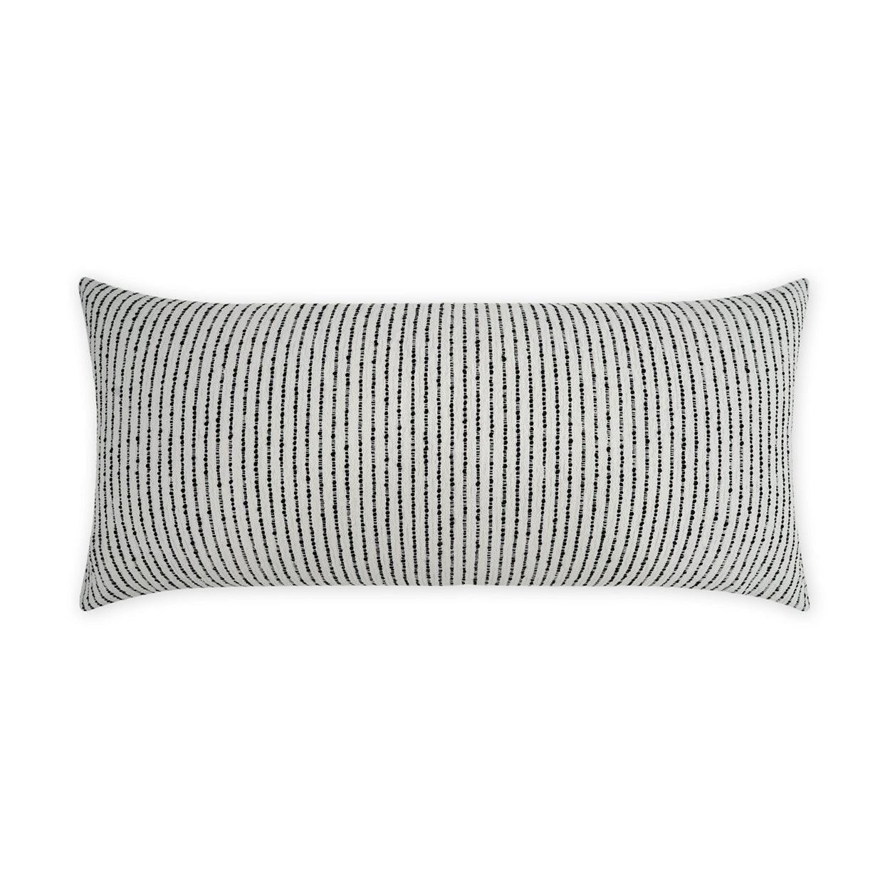 LOOMLAN Outdoor - Outdoor Burson Lumbar Pillow - Domino - Outdoor Pillows