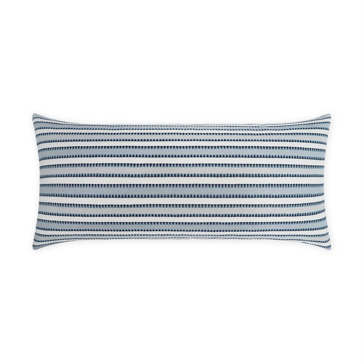 LOOMLAN Outdoor - Outdoor Calica Lumbar Pillow - Azure - Outdoor Pillows