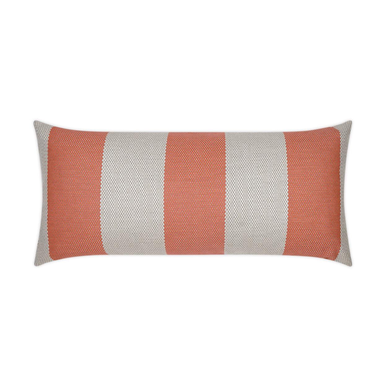 LOOMLAN Outdoor - Outdoor Carlsbad Lumbar Pillow - Guava - Outdoor Pillows