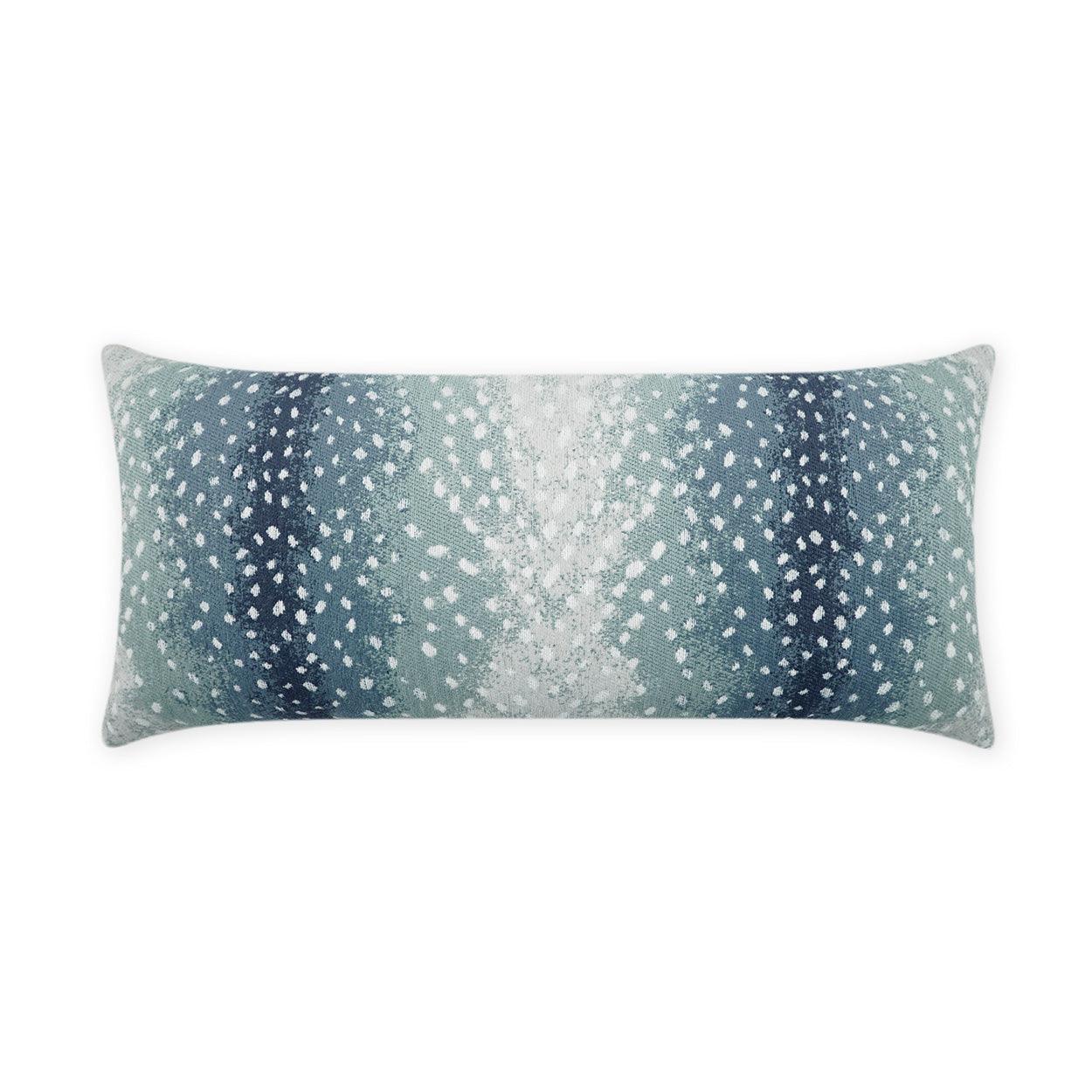 LOOMLAN Outdoor - Outdoor Cerbiatta Lumbar Pillow - Azure - Outdoor Pillows