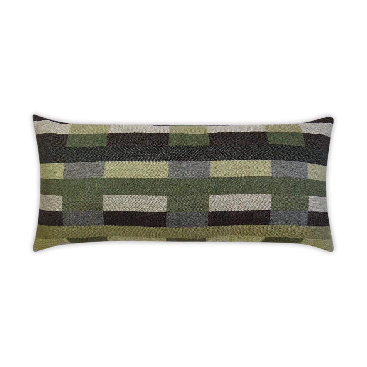 LOOMLAN Outdoor - Outdoor Charleston Lumbar Pillow - Palm - Outdoor Pillows