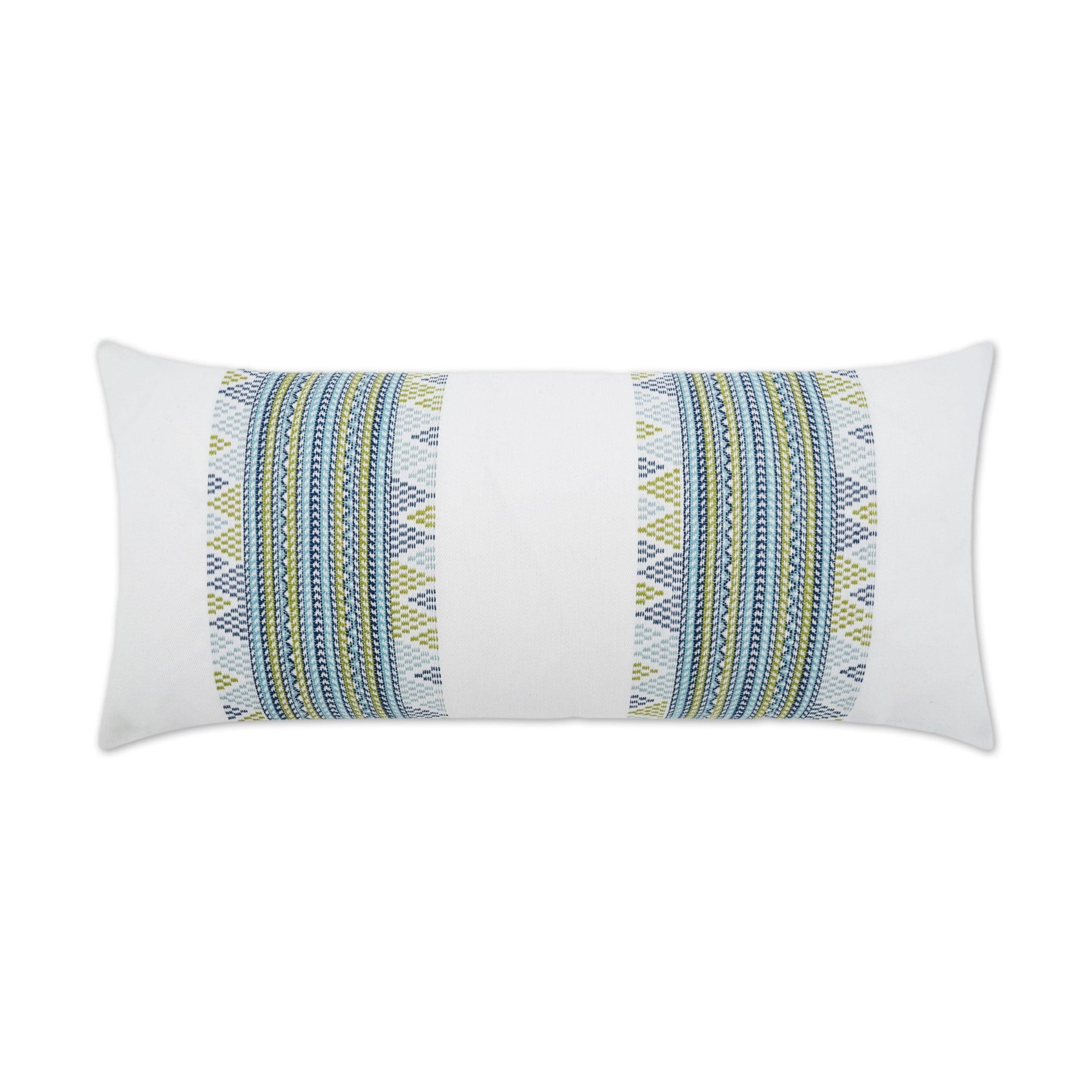 LOOMLAN Outdoor - Outdoor Churro Lumbar Pillow - Capri - Outdoor Pillows