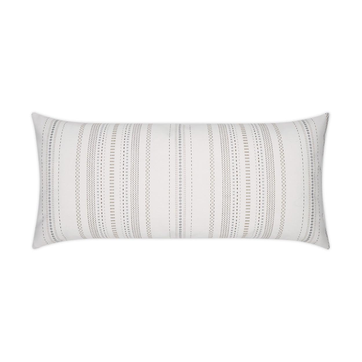 LOOMLAN Outdoor - Outdoor Copeland Lumbar Pillow - Salt - Outdoor Pillows