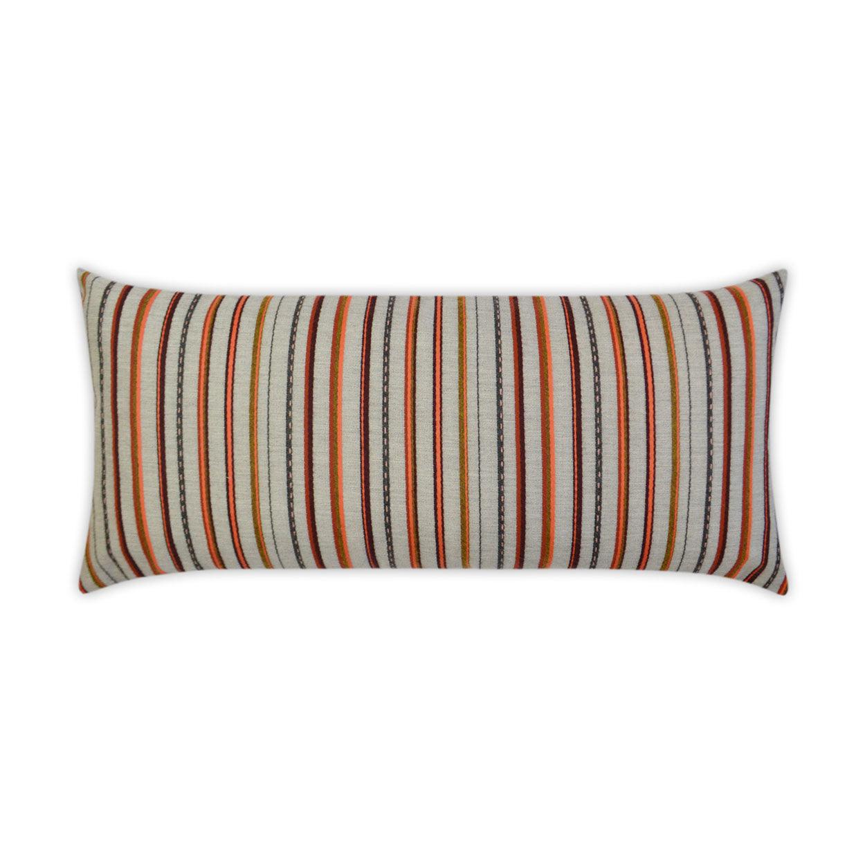 LOOMLAN Outdoor - Outdoor Cullen Lumbar Pillow - Garnet - Outdoor Pillows