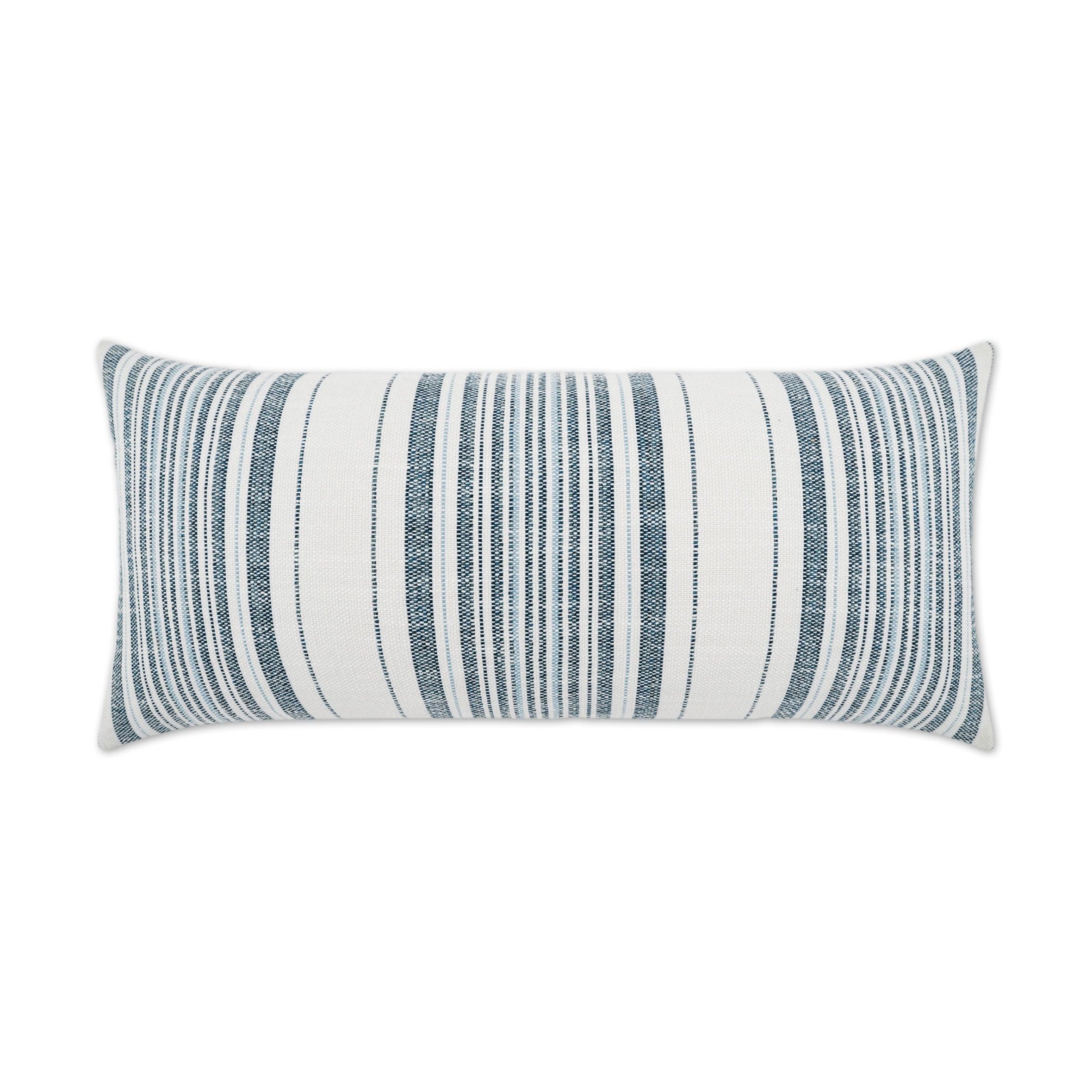 LOOMLAN Outdoor - Outdoor Deering Lumbar Pillow - Indigo - Outdoor Pillows