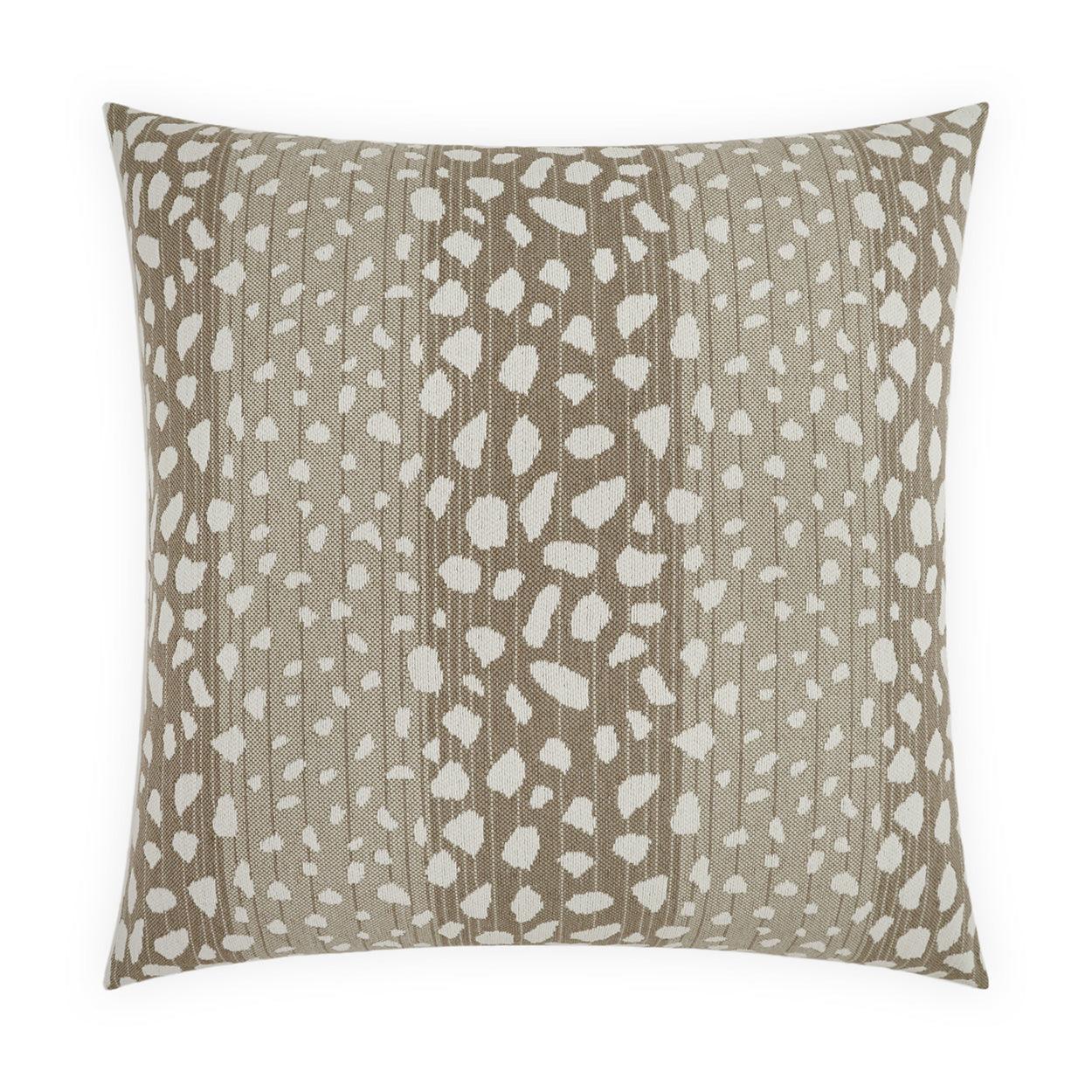 LOOMLAN Outdoor - Outdoor Deerskin Pillow - Alabaster - Outdoor Pillows