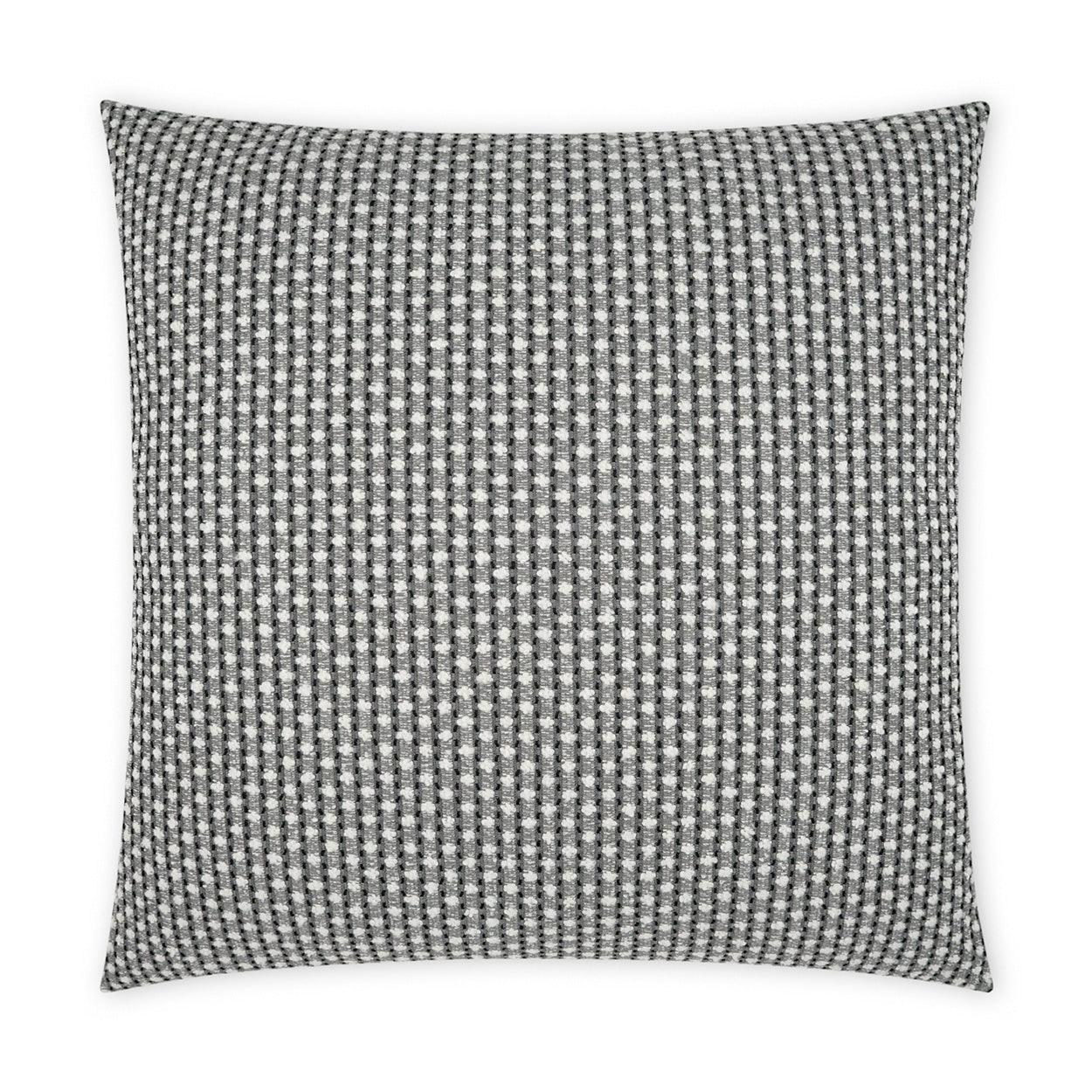 LOOMLAN Outdoor - Outdoor Dot Dash Pillow - Grey - Outdoor Pillows