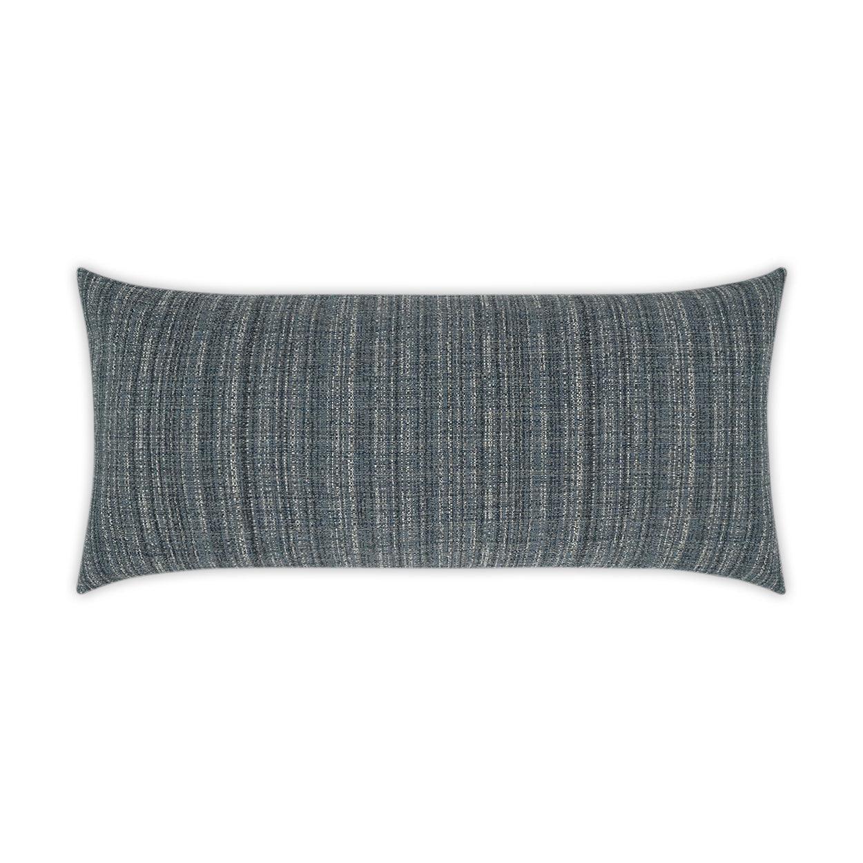 LOOMLAN Outdoor - Outdoor Fiddledidee Lumbar Pillow - Navy - Outdoor Pillows