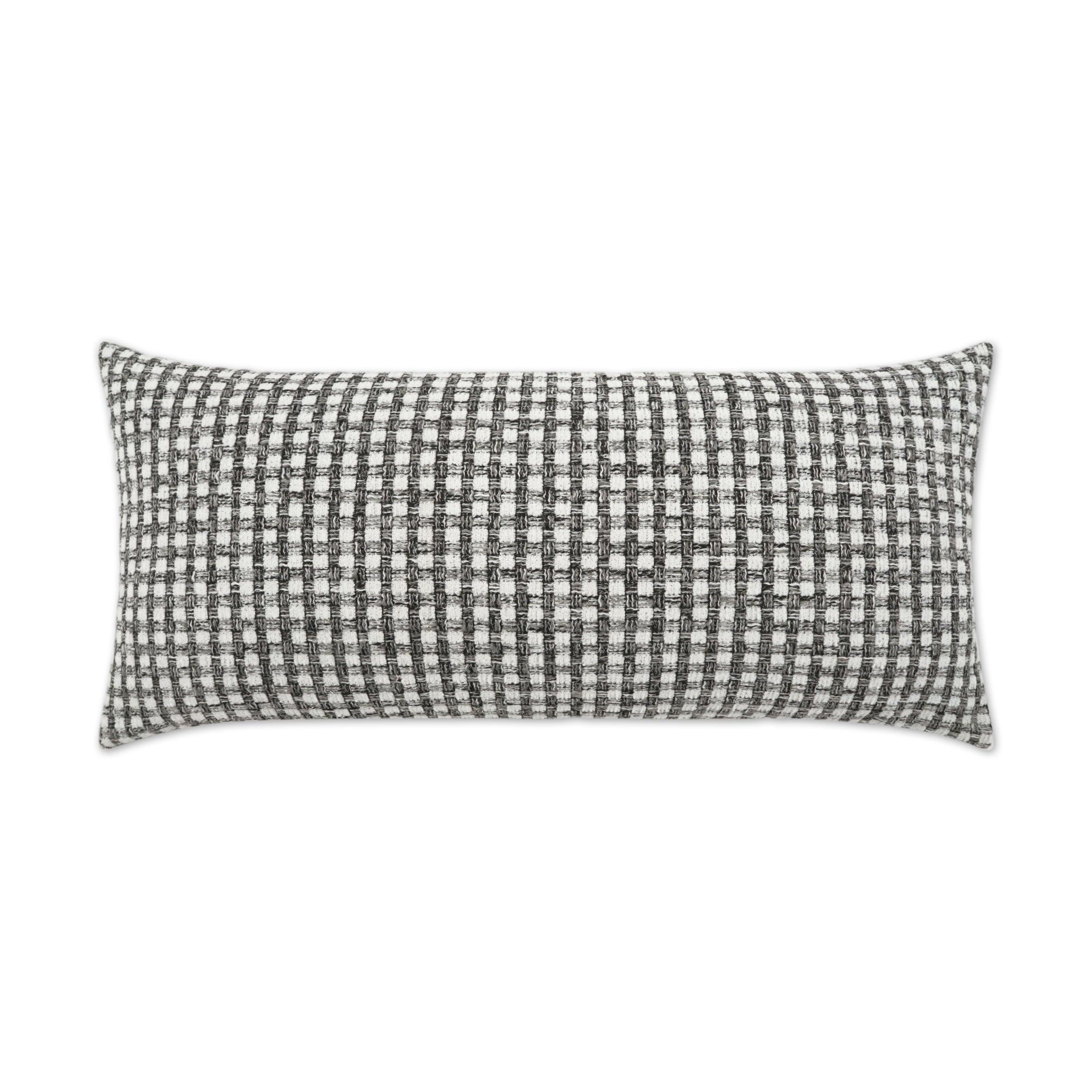 LOOMLAN Outdoor - Outdoor Heart Stone Lumbar Pillow - Grey - Outdoor Pillows