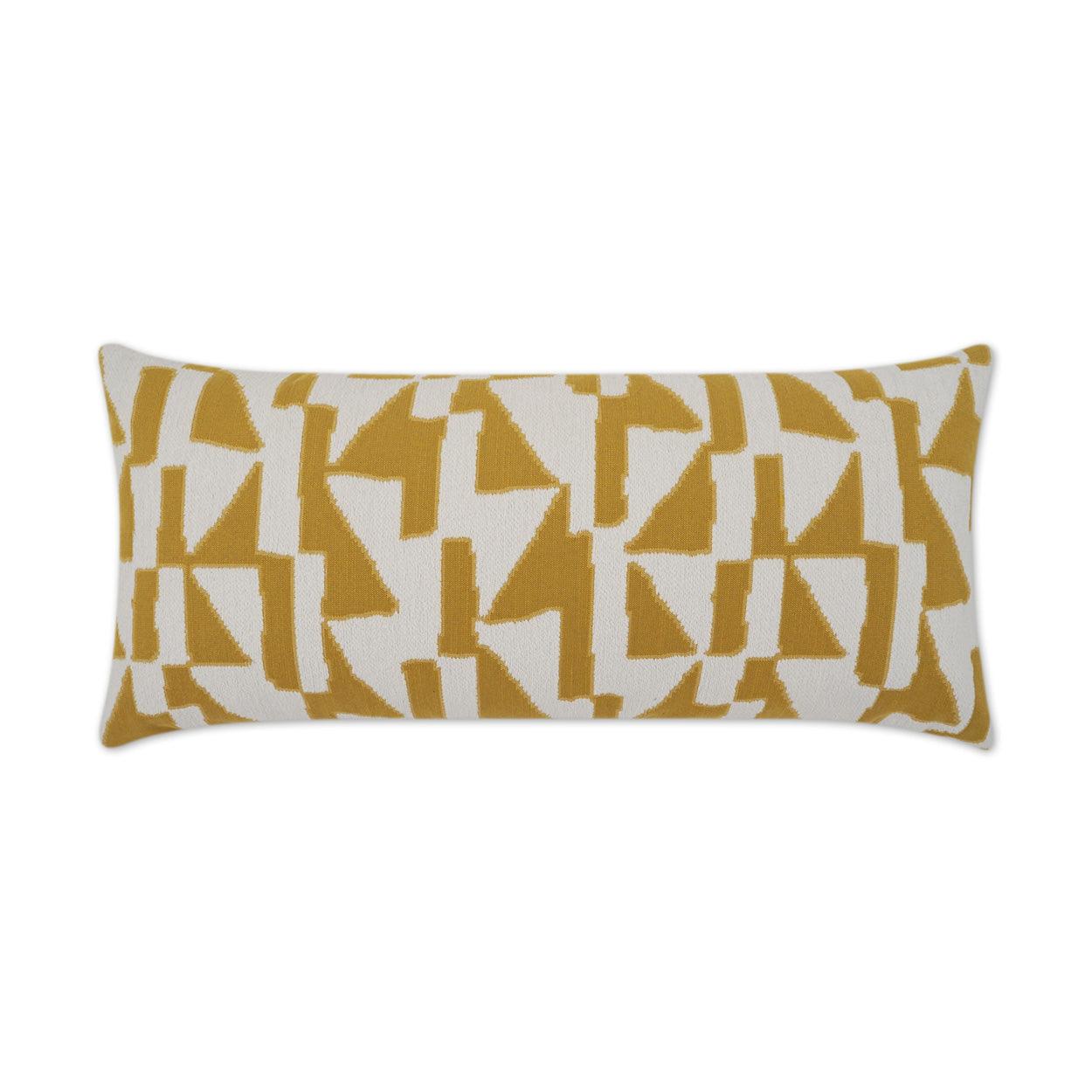 LOOMLAN Outdoor - Outdoor Imka Lumbar Pillow - Yellow - Outdoor Pillows