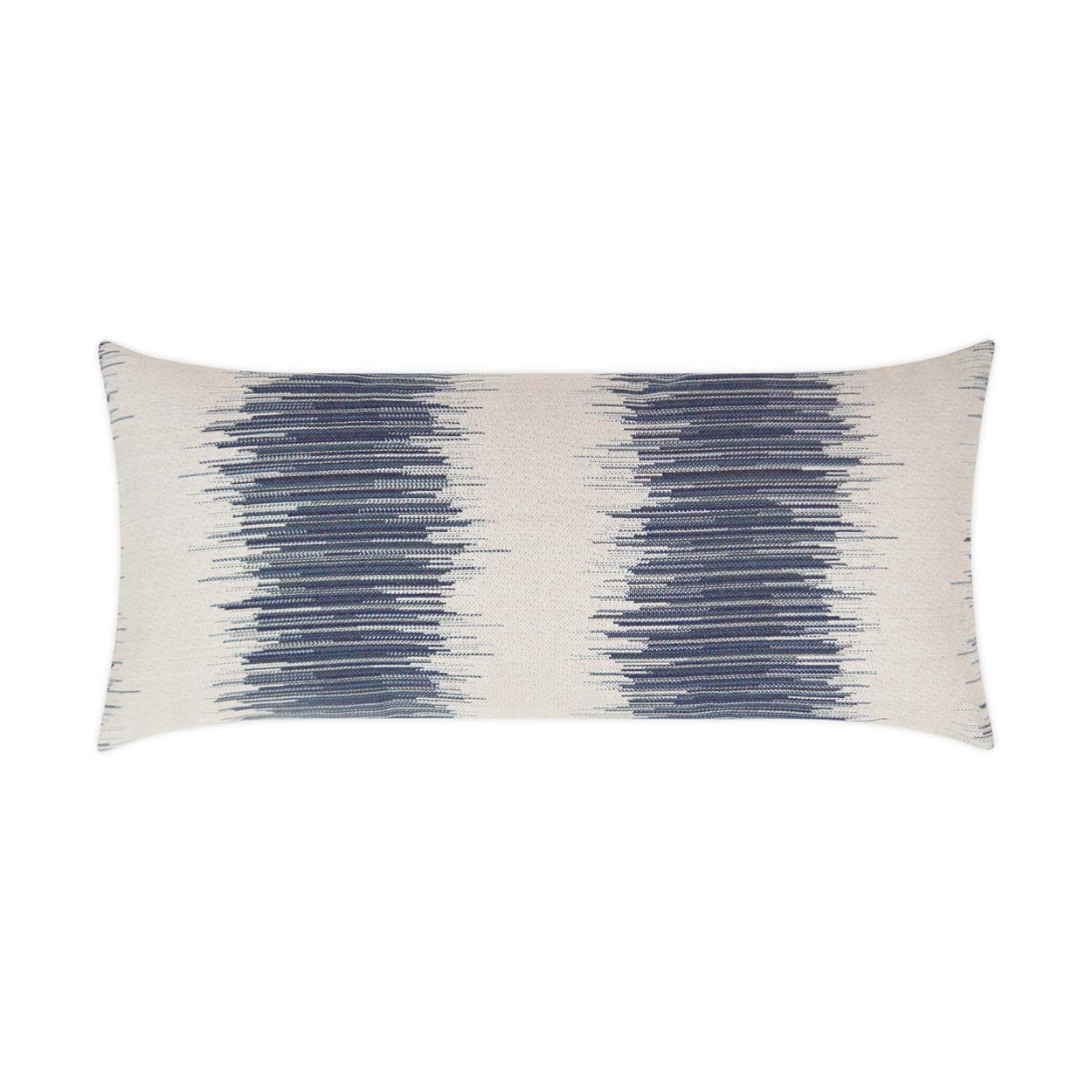 LOOMLAN Outdoor - Outdoor Impromptu Lumbar Pillow - Indigo - Outdoor Pillows