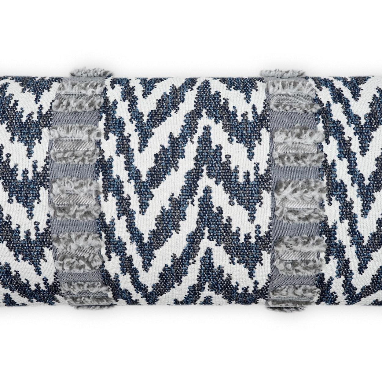 LOOMLAN Outdoor - Outdoor Indiana Lumbar Pillow - Indigo - Outdoor Pillows