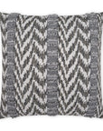 LOOMLAN Outdoor - Outdoor Indiana Pillow - Grey - Outdoor Pillows