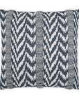 LOOMLAN Outdoor - Outdoor Indiana Pillow - Indigo - Outdoor Pillows