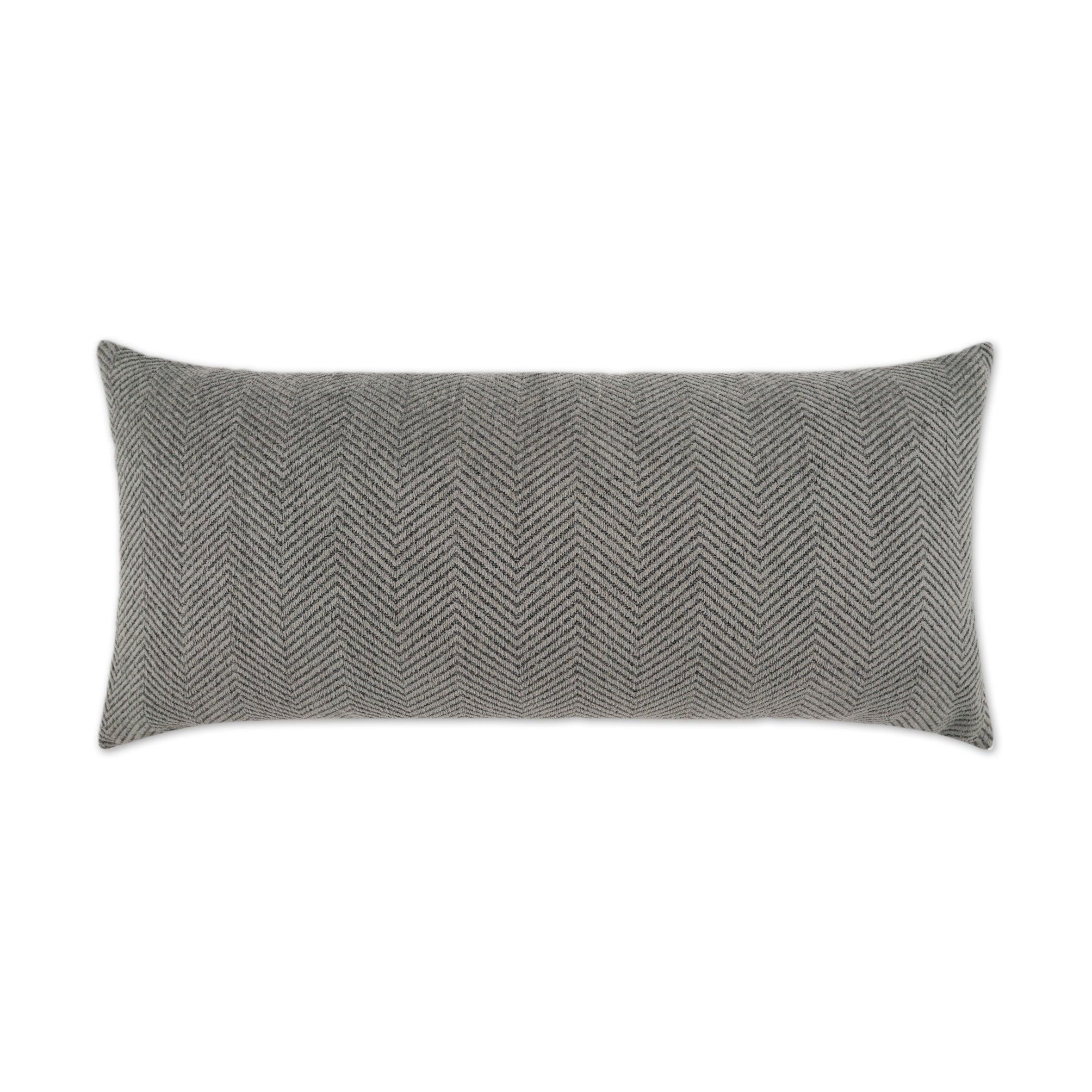 LOOMLAN Outdoor - Outdoor Justify Lumbar Pillow - Slate - Outdoor Pillows