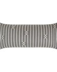 LOOMLAN Outdoor - Outdoor Kitri Lumbar Pillow - Stone - Outdoor Pillows