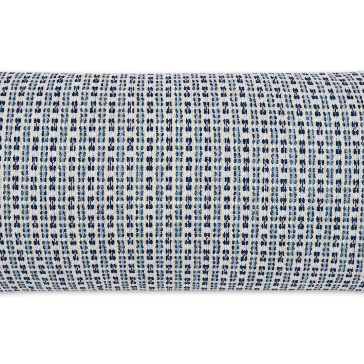 LOOMLAN Outdoor - Outdoor Kittery Lumbar Pillow - Blue - Outdoor Pillows