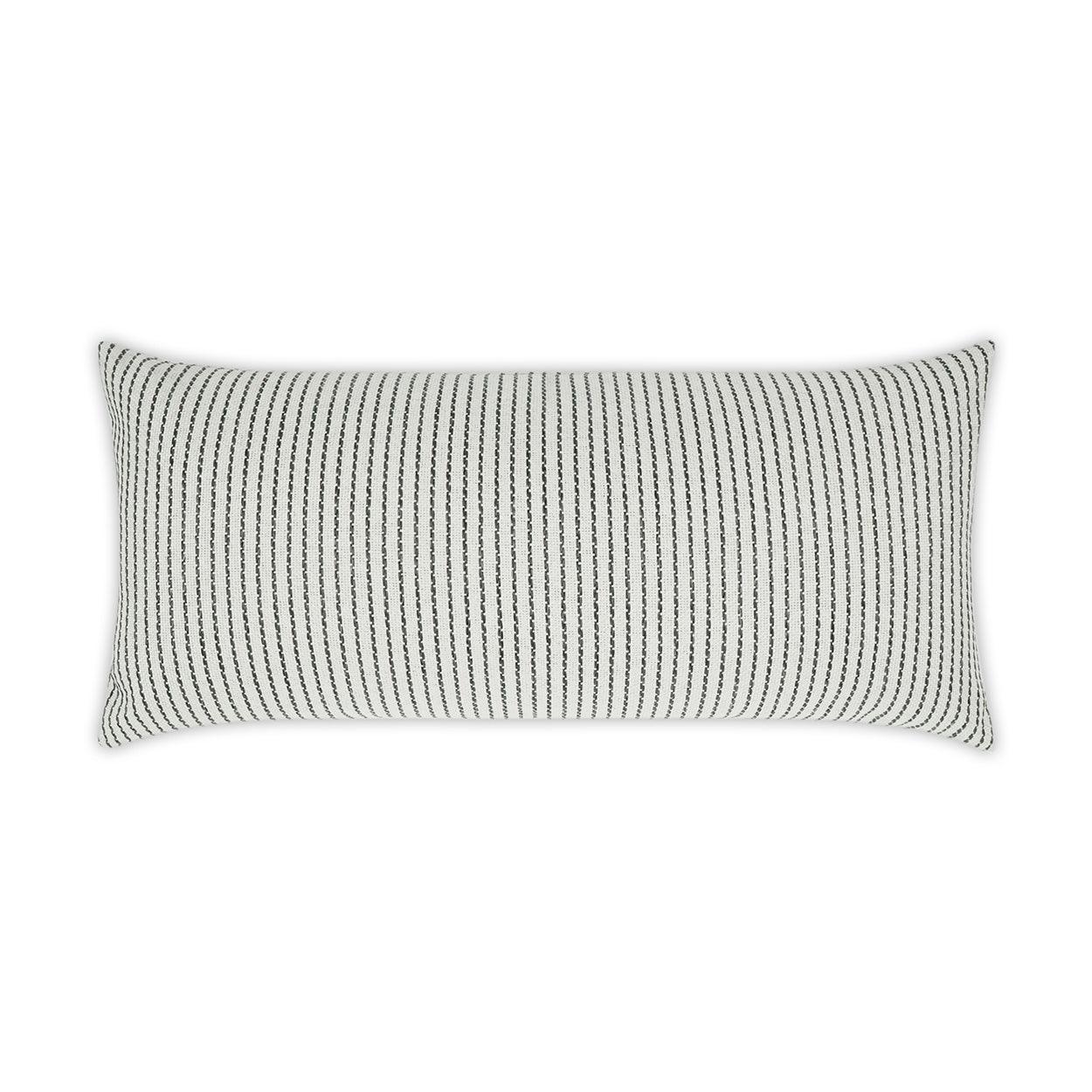 LOOMLAN Outdoor - Outdoor Linus Lumbar Pillow - Charcoal - Outdoor Pillows