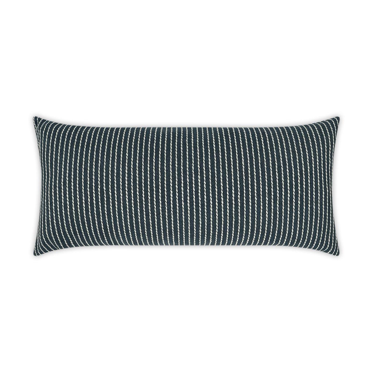 LOOMLAN Outdoor - Outdoor Linus Lumbar Pillow - Indigo - Outdoor Pillows