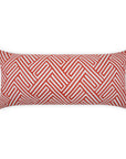 LOOMLAN Outdoor - Outdoor Mandros Lumbar Pillow - Coral - Outdoor Pillows