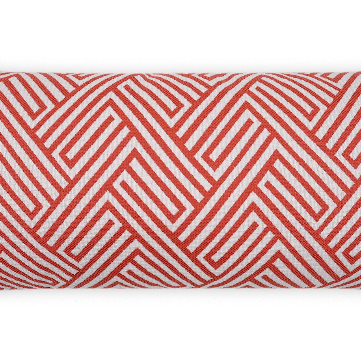 LOOMLAN Outdoor - Outdoor Mandros Lumbar Pillow - Coral - Outdoor Pillows