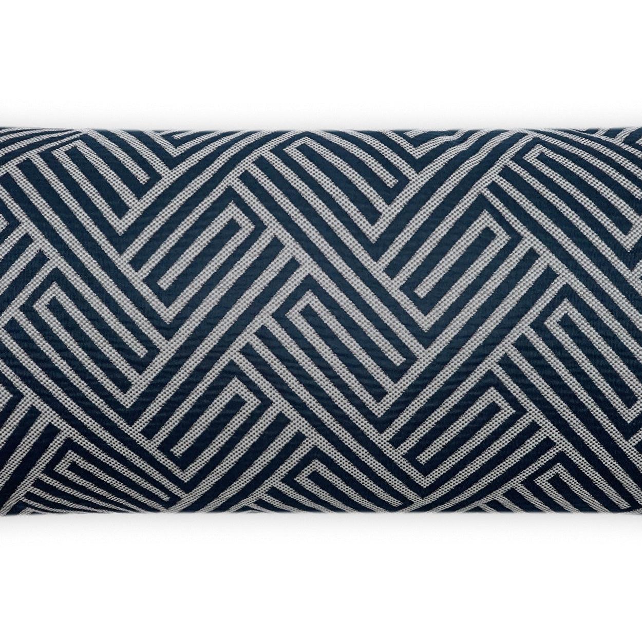 LOOMLAN Outdoor - Outdoor Mandros Lumbar Pillow - Navy - Outdoor Pillows