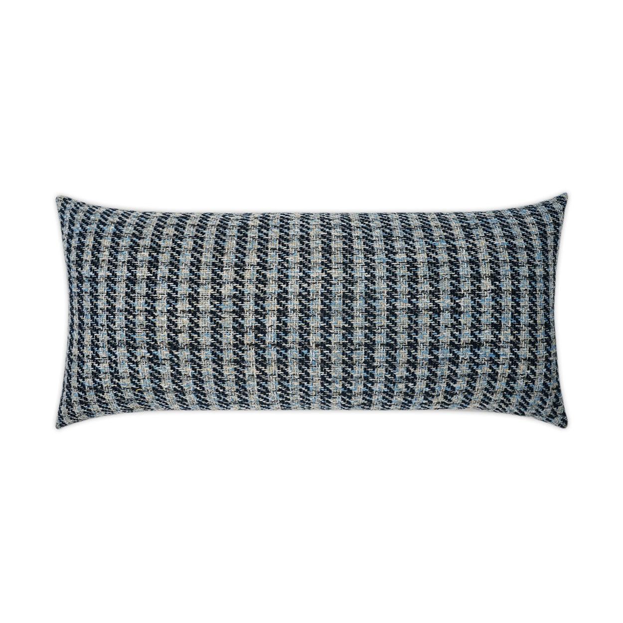 LOOMLAN Outdoor - Outdoor Maxim Lumbar Pillow - Indigo - Outdoor Pillows