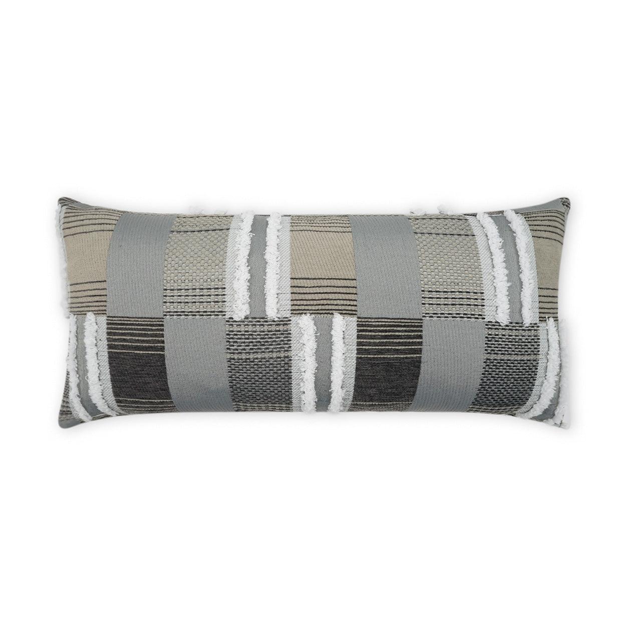 LOOMLAN Outdoor - Outdoor Mickey Lumbar Pillow - Grey - Outdoor Pillows